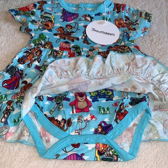 NWT Showstoppers Toy Story Disney Bamboo Twirl Dress 3-6M Baby - Picture 4 of 9